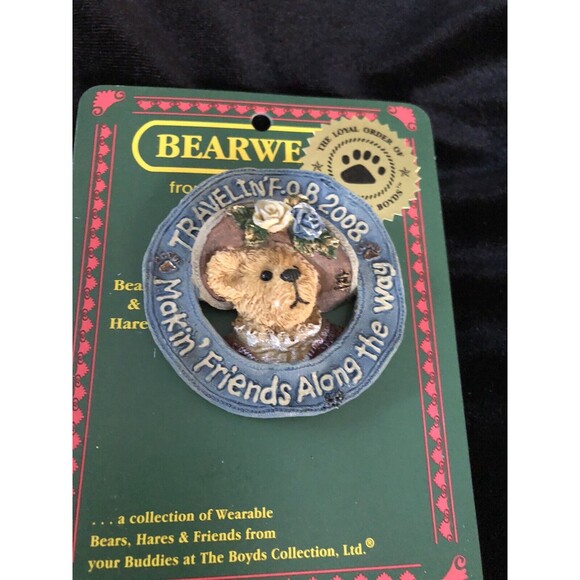 Lot Of 5 VINTAGE CHRISTMAS PINs New And 2006 Boyd’s Bear Pin - Picture 4 of 8